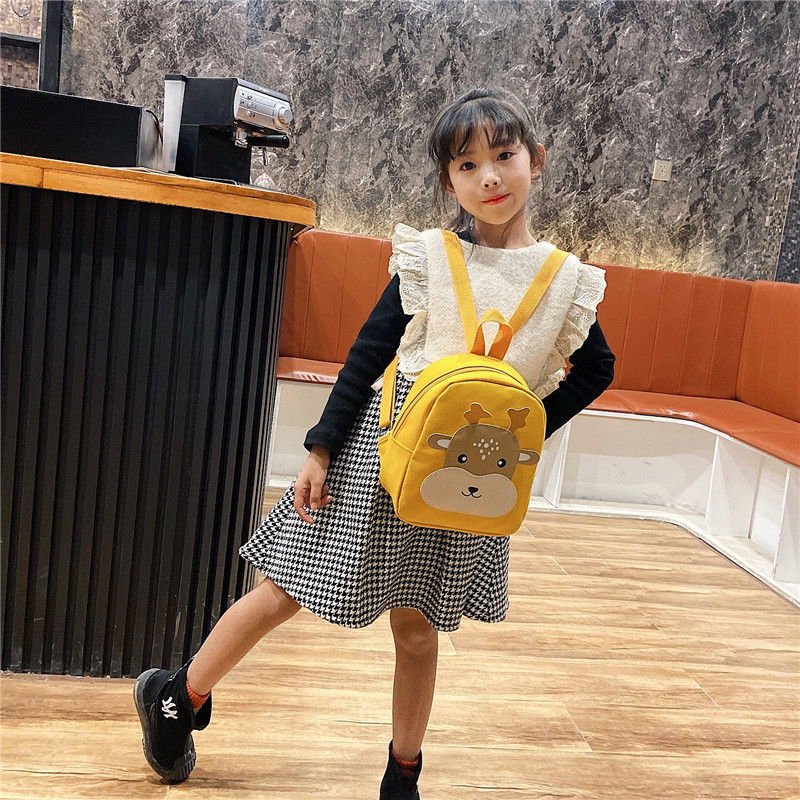 Wholesale Cartoon Kindergarten School Bags 2-5 Years Old Male and Female Baby Cute Canvas Children's Backpack Early Education Small Backpack