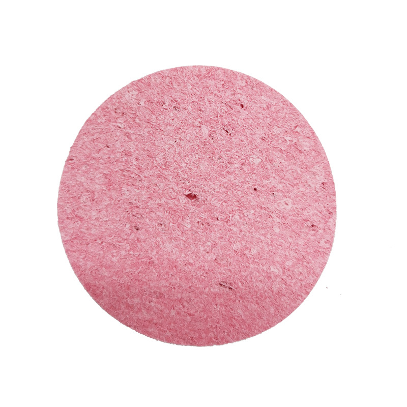 Natural Wood Pulp Cotton Face Washing Pink Compressed Makeup Remover Sponge Enlarges in Water Cleansing Cleansing and Exfoliating Sponge Puff