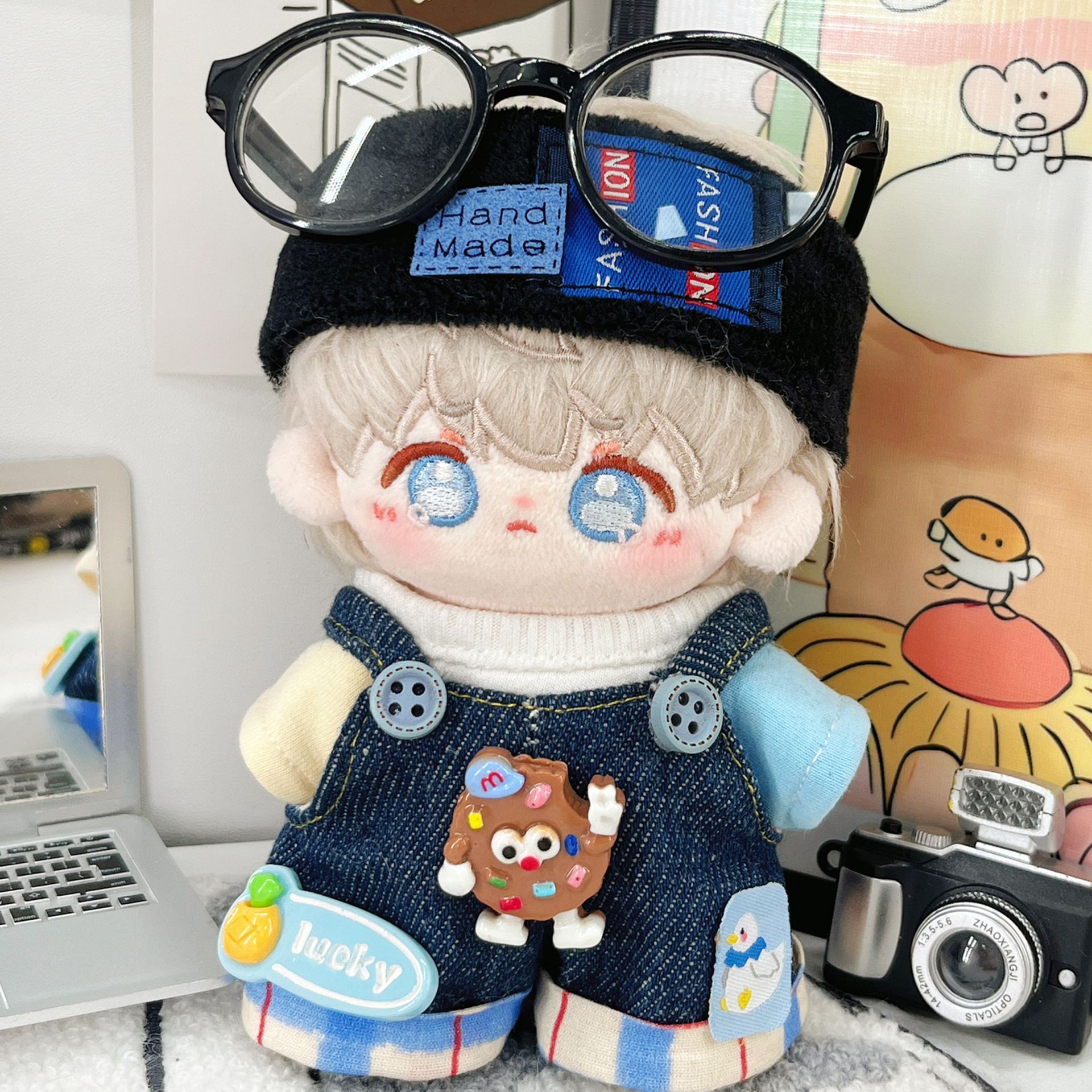 10cm Doll Coat 10cm Cotton Doll Coat Starfish Normal Body Cotton Doll Coat suit Plush Doll Dress-up