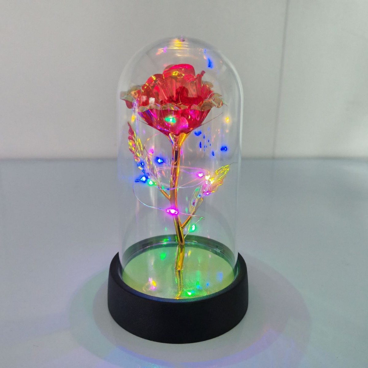 Cross-border gold foil flower glass cover 520 Valentine's Day to send girlfriend birthday gifts small size plastic cover creative gifts