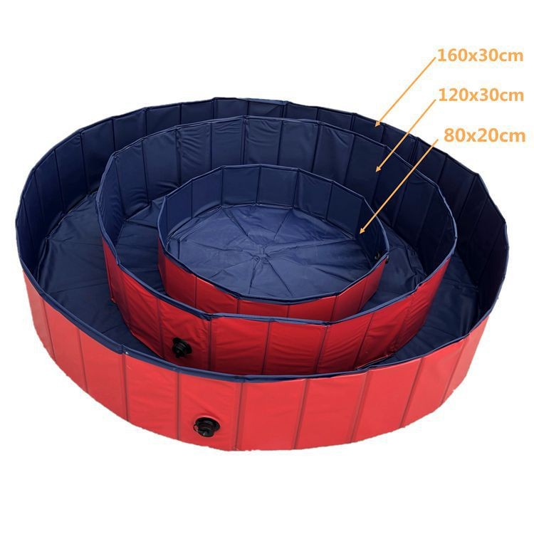 Factory in stock pvc folding bath tub dog swimming pool pet bath tub pet store bath dog cat paddling pool