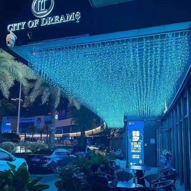 Plug-in atmosphere lights plug-in colored lights meteor shower waterfall ice strip lights