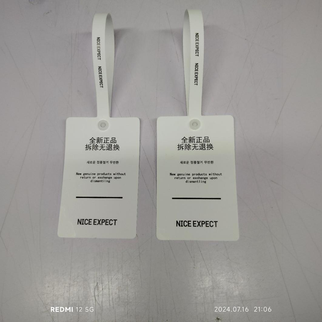 Clothing Store Clothing Tag Customization Disposable Anti-Package Label Anti-Tamper Buckle Anti-Theft Buckle Women's Clothing Tag Production