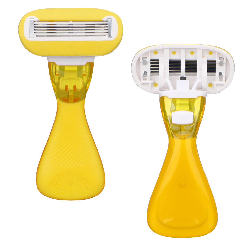 Hair Removal Instrument Matching, Manual Shaver for Women, Replaceable Blade with Soap Bar, Portable Shaver