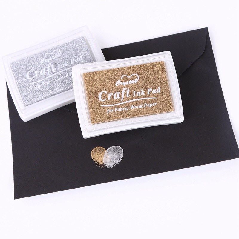 Korean Funnymancraft Concave Waist Colorful DIY Cute Ink Pad Seal Finger Painting Hand Account Ink Pad 15 Colorfuls