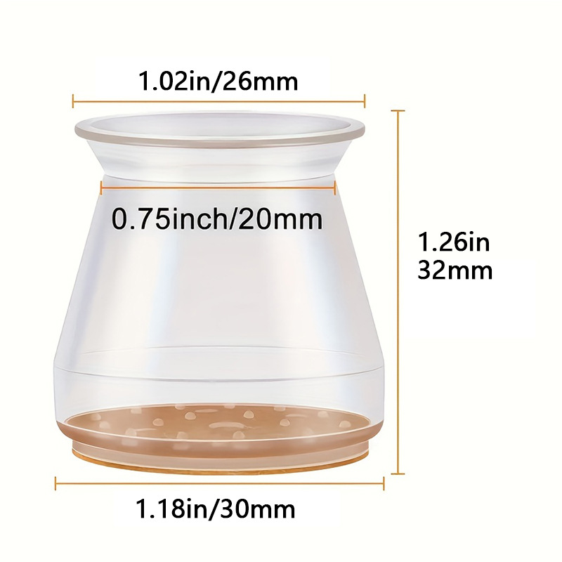 [Cross-Border Hot Style] Chair Foot Covers Thickeneded Silicone Silent Table and Chair Foot Covers Stool Foot Pads Chair Leg Protective Covers