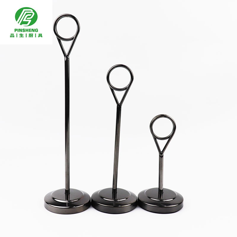 Stainless Steel Meal Card Holder Meal Card Holder Hotel Restaurant Wedding Table Number Plate Table Card Seat Card Holder Meal Card Holder