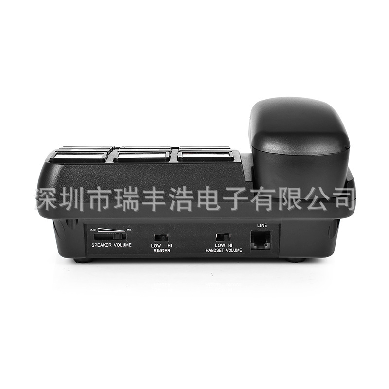 American telephone set for the elderly wired large digital key volume adjustment fixed line cross-border English packaging