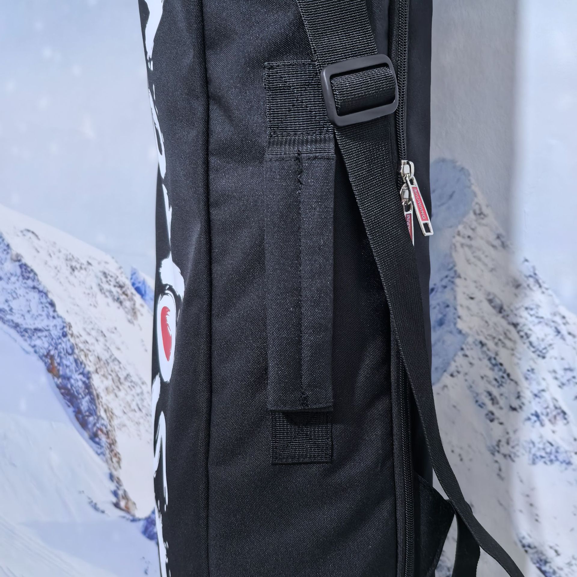 Flamingo Snowboard Cover One-Shoulder Snowboard Dumpling Leather Backpack Ski Bag Color Matching Skateboard Storage Bag Snowboard