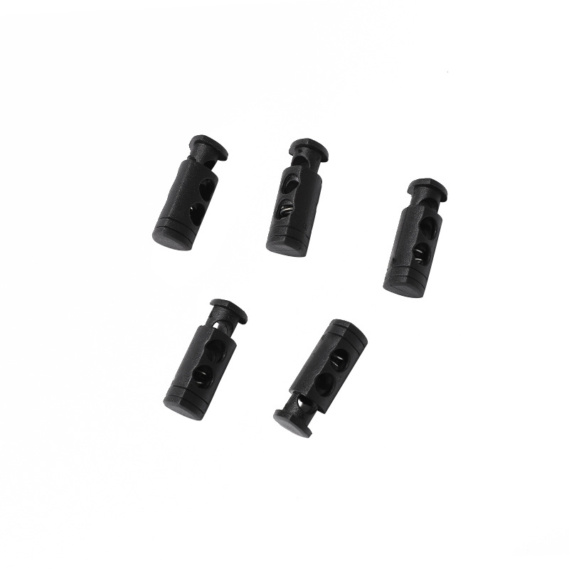 Plastic Pig Nose Buckle Round Spring Buckle Double Hole Rope Buckle Clothing Shrink Buckle Hat Elastic Buckle Luggage Elastic Buckle