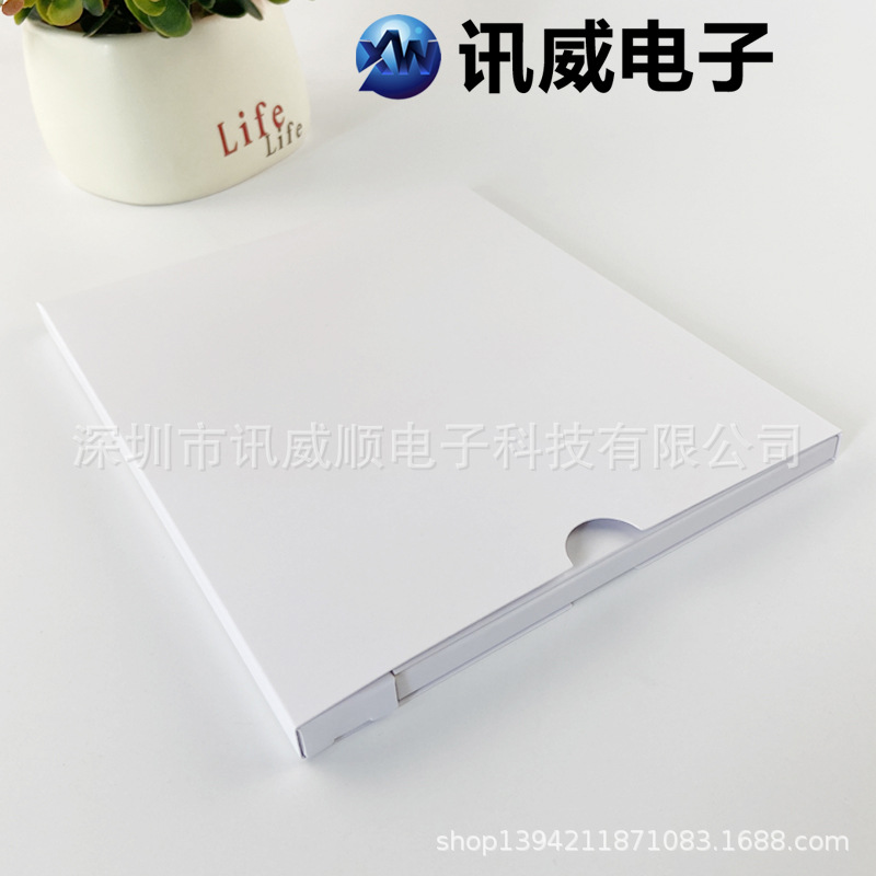 A5 White Card 4.3inch Ips Screen Video Blessing Greeting Card Lcd Invitation Digital Building Book Mp4 Digital Advertising Book