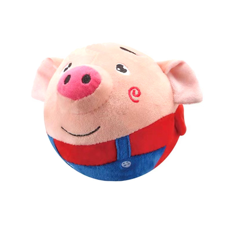 Tiktok same style jumping pig toy coax baby artifact jumping ball learning to speak and sing baby children's toys cross-border