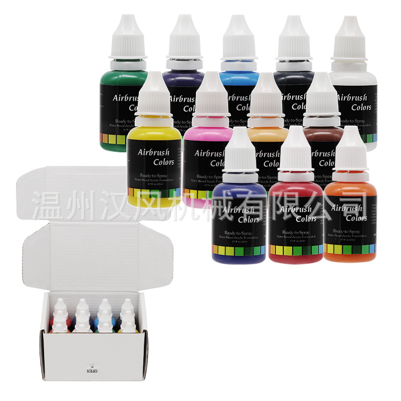 Краскопульт без разбавления пигмента, водоэмульсионная, экологически чистая краска для рисования, граффити, изменение цвета, для пластика, дерева, металла, модельный DIY, 12 цветов
