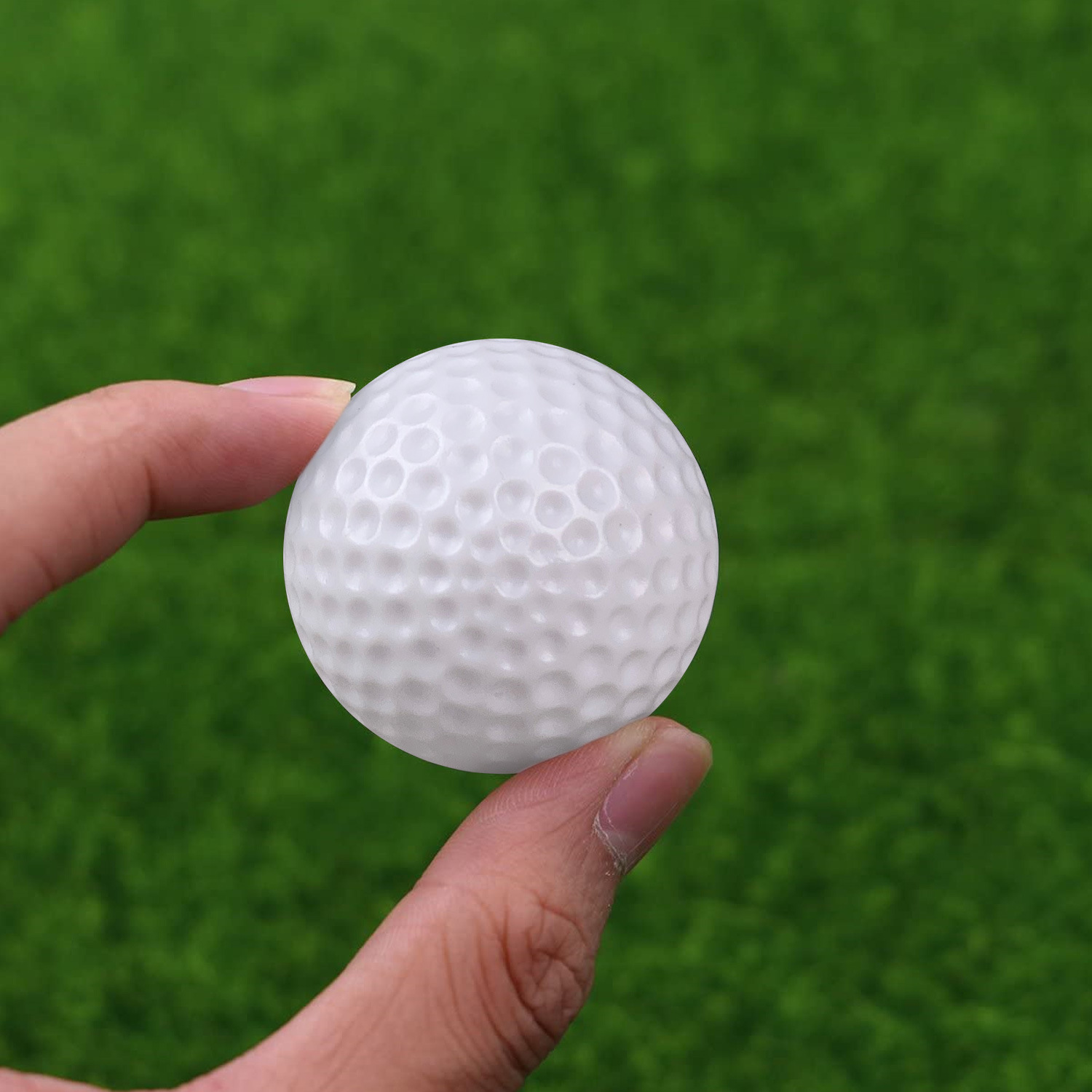 41mm white golf ball PE blow molding hollow non-hole ball indoor practice ball pet toy ball