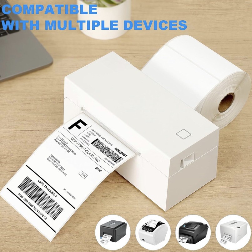 Thermal Label Printing Paper Cross-Border Logistics Self-Adhesive Sticker 100 80 60 40 Barcode Paper Thermal Label Paper