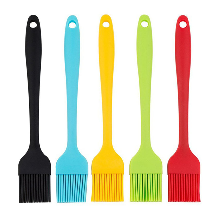 Silicone All-in-One Oil Brush 21cm All-in-One Small Silicone Brush Barbecue Brush Silicone DIY Baking Tools