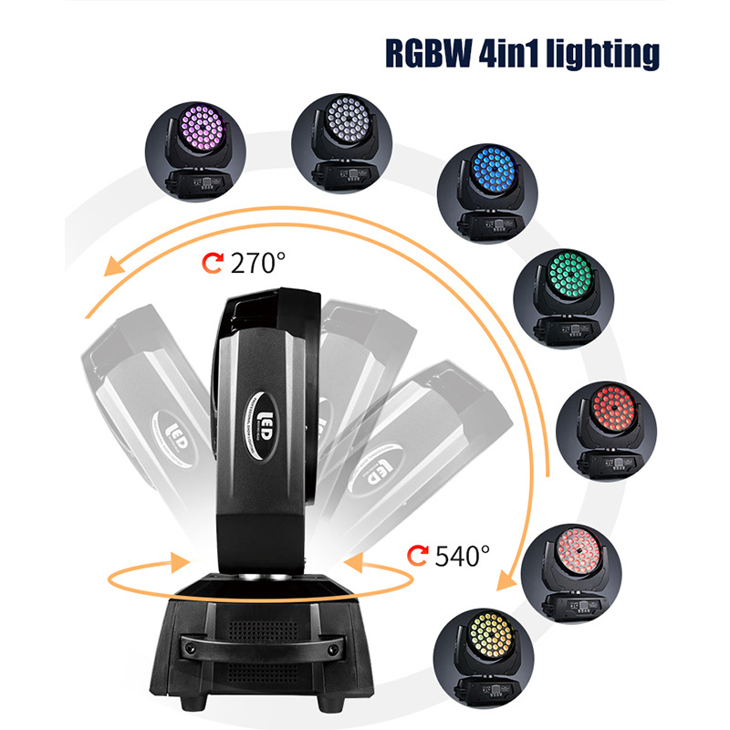 LED focusing dyeing shaking head lamp 360W cross-border supply KTV bar theater banquet hall stage performance atmosphere lamp