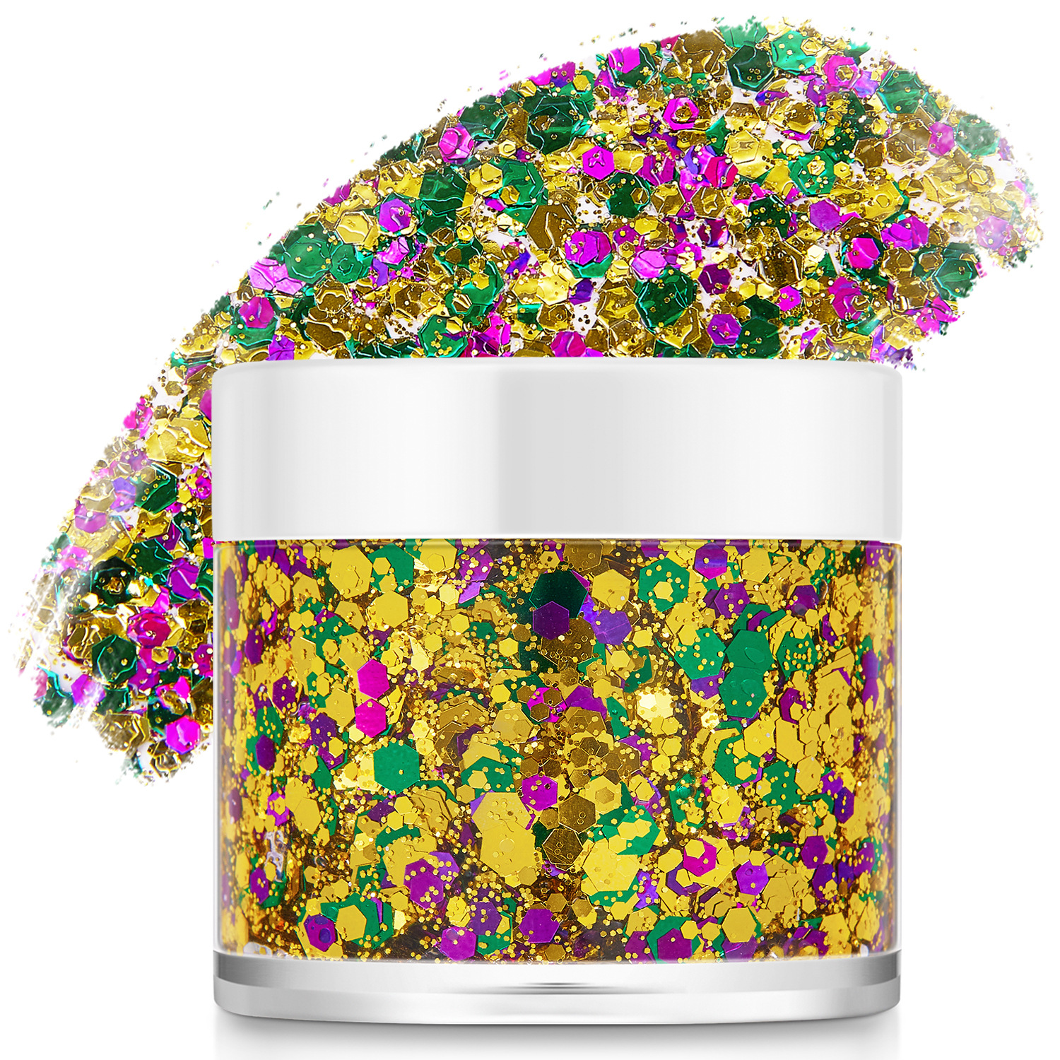 Популярный глиттер гель карнавала Amazon глиттер гель для волос тела лица сценический макияж оптом