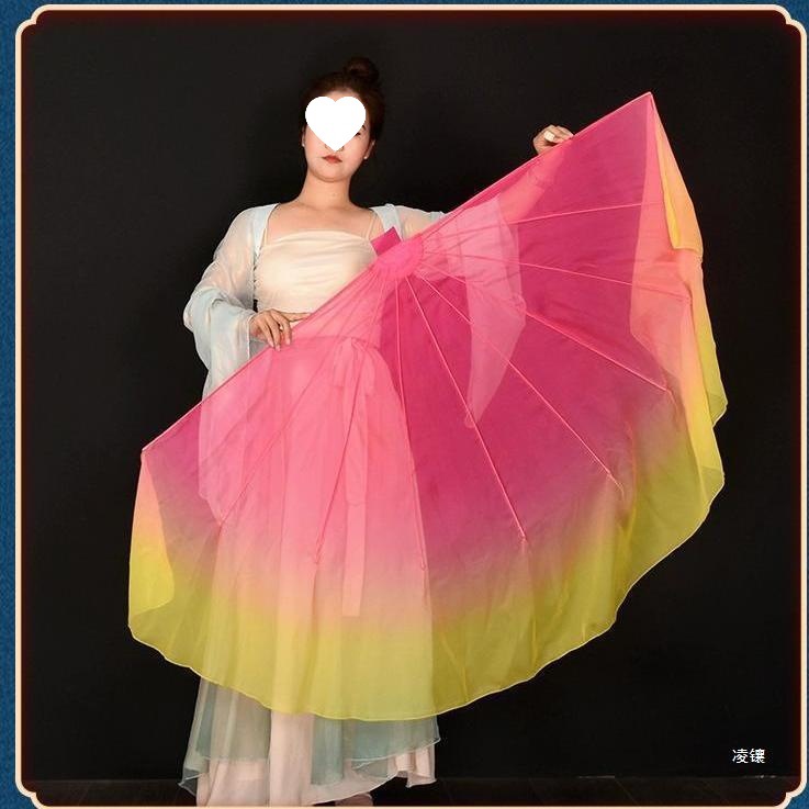 Cartilage fans Spring Festival Gala, thousands of lights, big fans, thousands of colors, opening dance stage props, fishbones, dancing fans