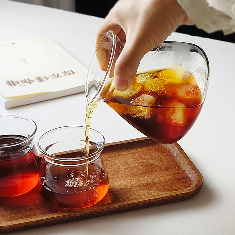 Жаропрочная стеклянная сенсорная чашка, ручная заварка, дегустационная чашка, ароматная чашка, кофейник для совместного использования, чашка для американского кофе с льдом