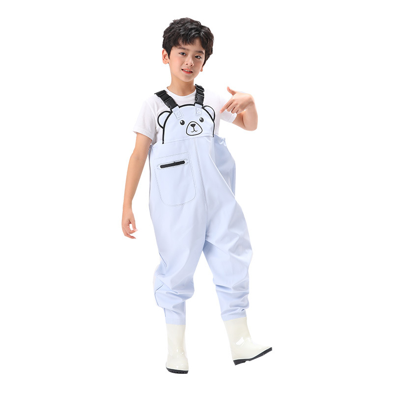 Children's water pants waterproof water pants water fishing one-piece water pants sea driving equipment wading clothes kindergarten beach pants