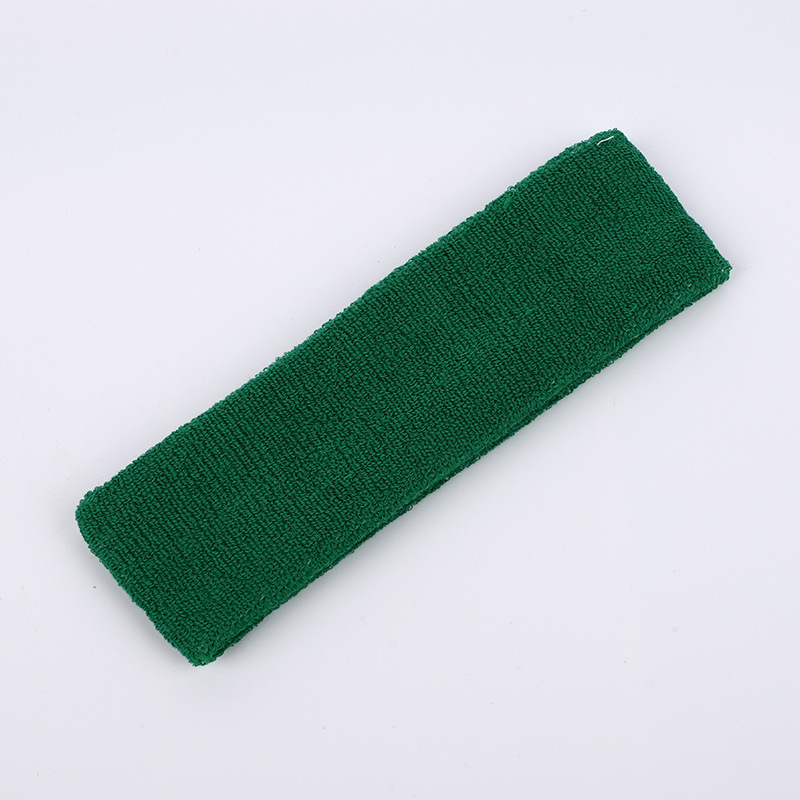 Customized Knitted Hairband Elastic Towel Material Yoga Hairband Manufacturer Multi-Color Men's and Women's Fitness Sweat-Absorbent Sports Hairband