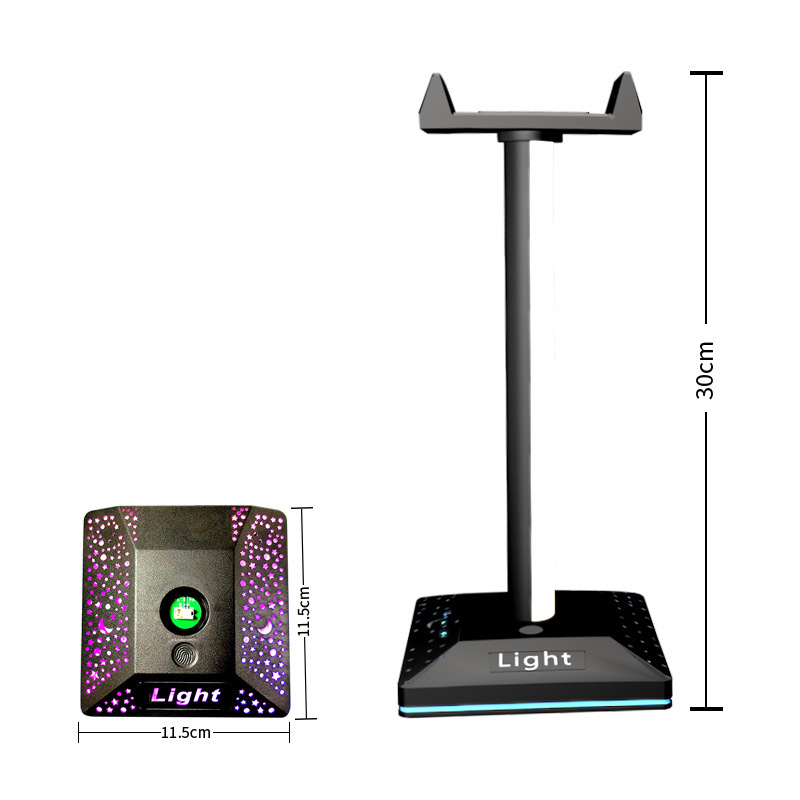 Desktop Atmosphere Light Headphone Stand Colorful 2811 Built-in IC E-sports Atmosphere Light Touch Model