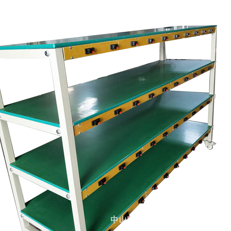 Zhongshan Factory Direct Sales Workshop Practical Aging Rack Movable Multi-Functional Four-Layer Aging Cart Lighting Aging