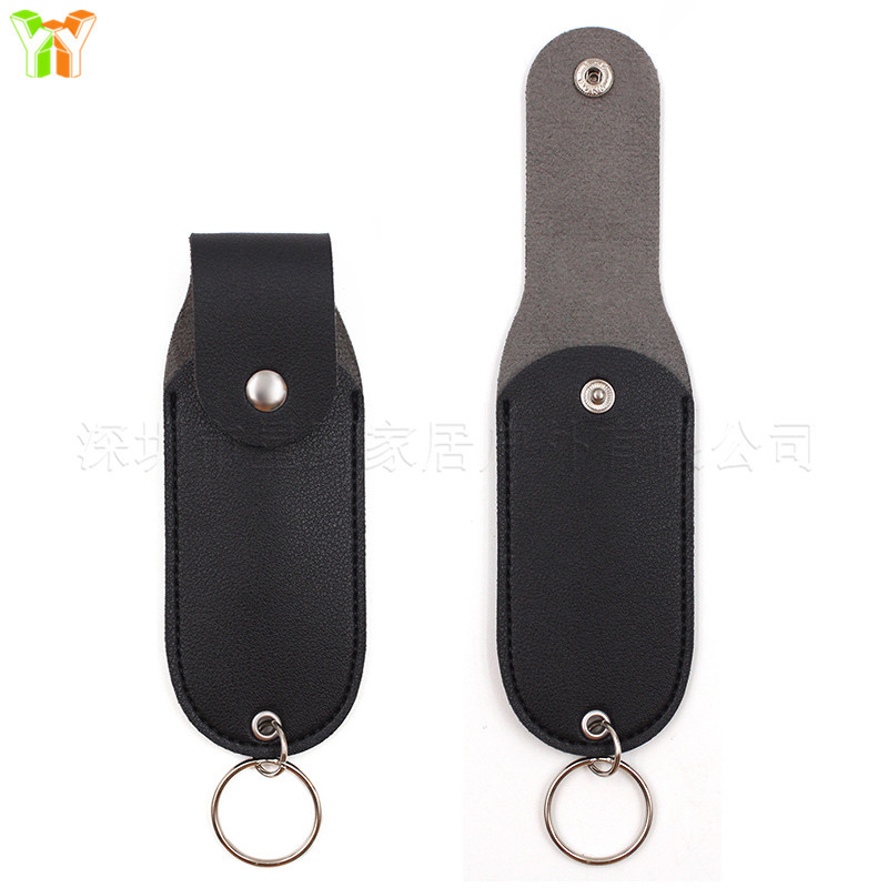 In stock new leather anti-wolf spray leather case self-defense chili water leather case creative portable lipstick leather case storage bag