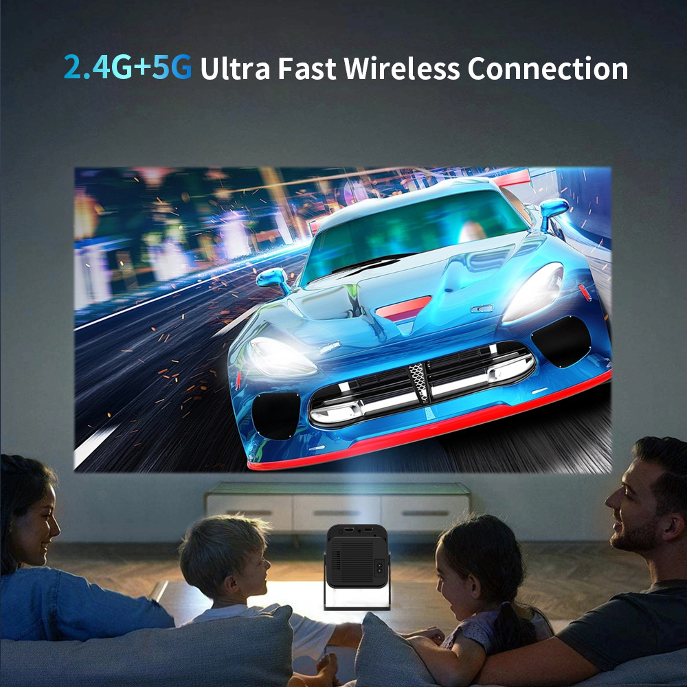 F600 Android Projector Game Machine Home Portable Home Outdoor Wireless HD Projector games p