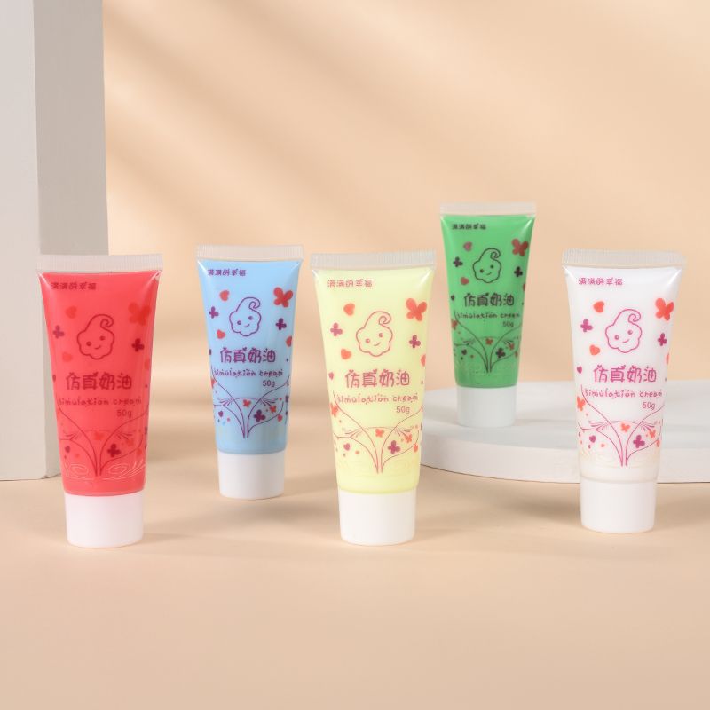 Simulated Cream Glue Non-Woven Alcohol Glue DIY Material Package Handicraft Transparent Strong Mosaic Transparent Glue