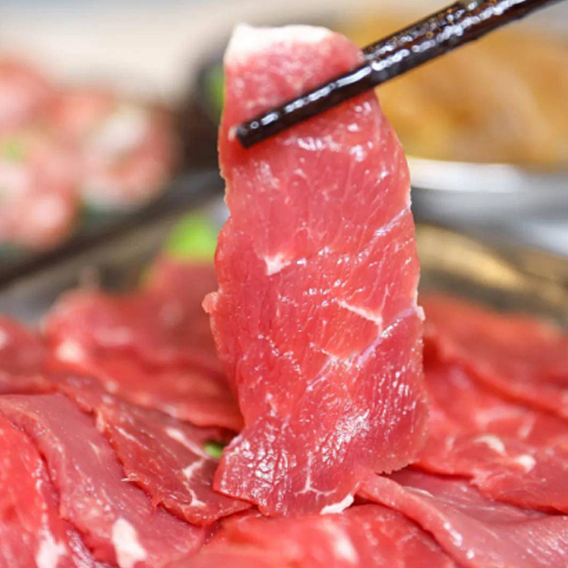 Tender Beef 180g Catering Commercial Hot Pot Ingredients Cold Chain Transportation Ready-To-Use Semi-Finished Raw Beef Wholesale