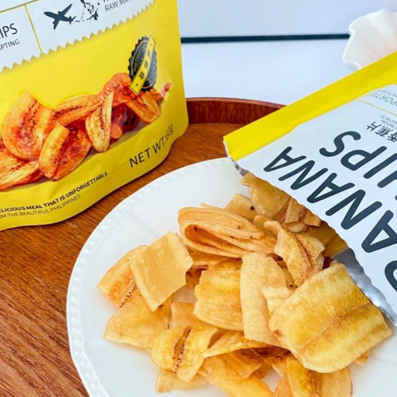 Philippine Daoji Grass Banana Chips 60g Dried Fruit Banana Chips Casual Snacks Wholesale Banana Chips