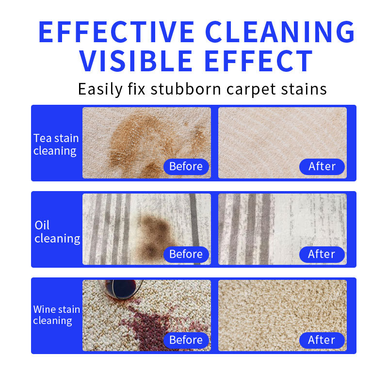 Cross-Border Carpet Cleaner, Special Cleaning Agent for Carpet Cleaning, Water-Free Household Fabric Floor Mat Wool Dry Cleaning Agent