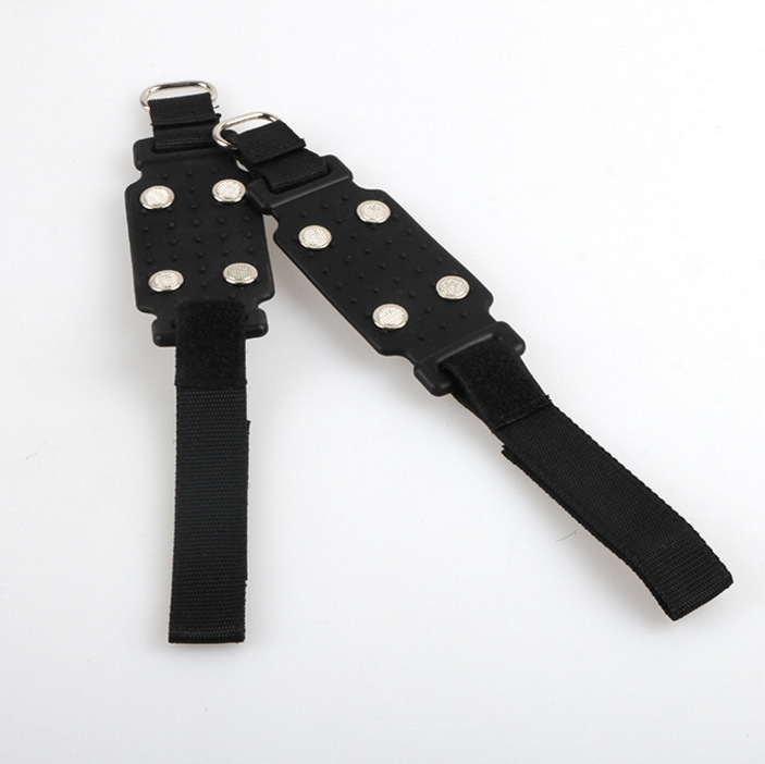 Factory Direct Silicone 4 Tooth Velcro Ice Claw Snow Non-slip Shoe Cover Winter Climbing Anti-slip Spikes Snow Claw