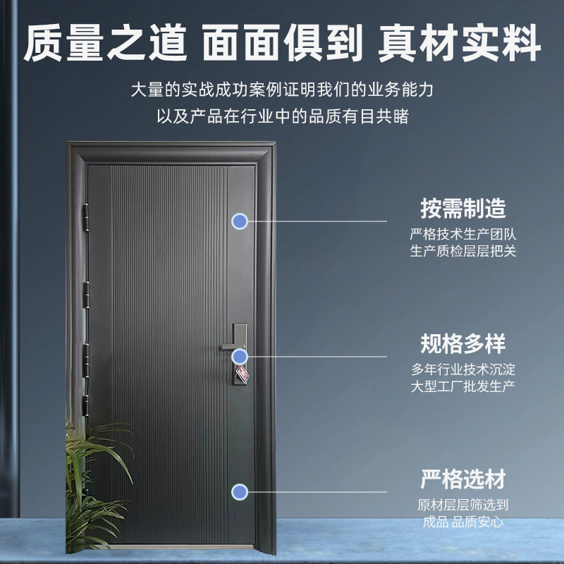Factory Household Security Door Rental Room Dormitory Apartment Door Sound Insulation Safety Entry Door Mother Security Door