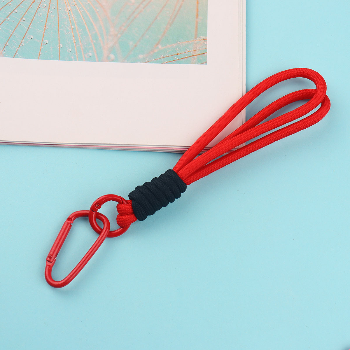 New Double Pair Hot Mobile Phone Lanyard Simple Short Woven Water Cup Portable Rope Luggage Decorative Lanyard Climbing Buckle
