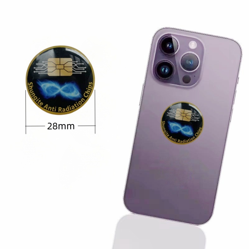 Foreign trade new drop glue negative ion energy chip anti-radiation mobile phone stickers computer stickers quantum shield to map can be designed