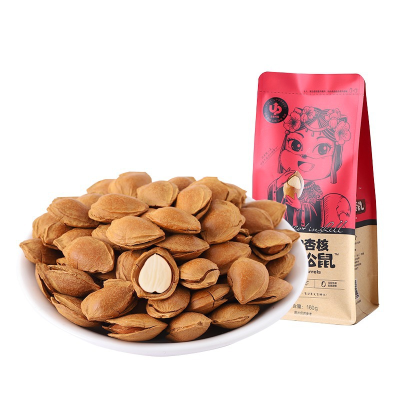 [Three Squirrels Small White Apricot Kernel 160 g/Bag] Ginkgo Fresh Ginkgo Fruit Daily Nut Dried Fruit Milk Fragrance