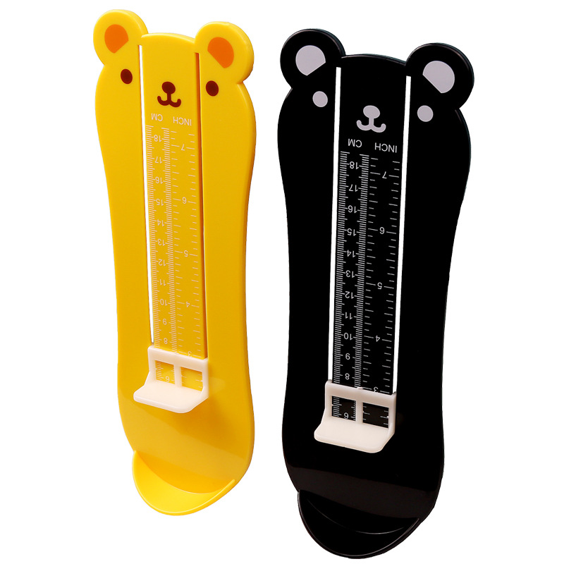 Cute bear foot gauge household baby 0-8 years old children's online purchase shoes inner long feet measuring instrument