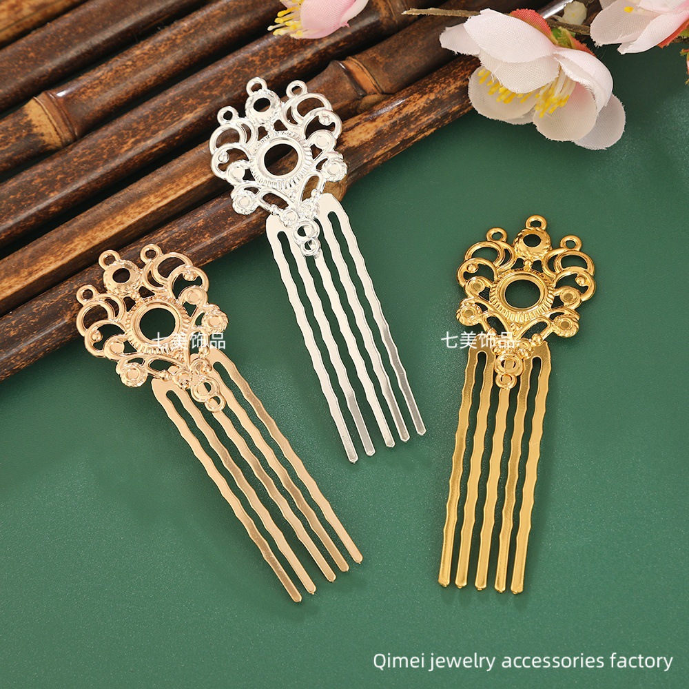 DIY расческа в стиле дворца, основные украшения, украшения для расчески с шагом, капли воды, могут сочетаться с бусами и кисточками