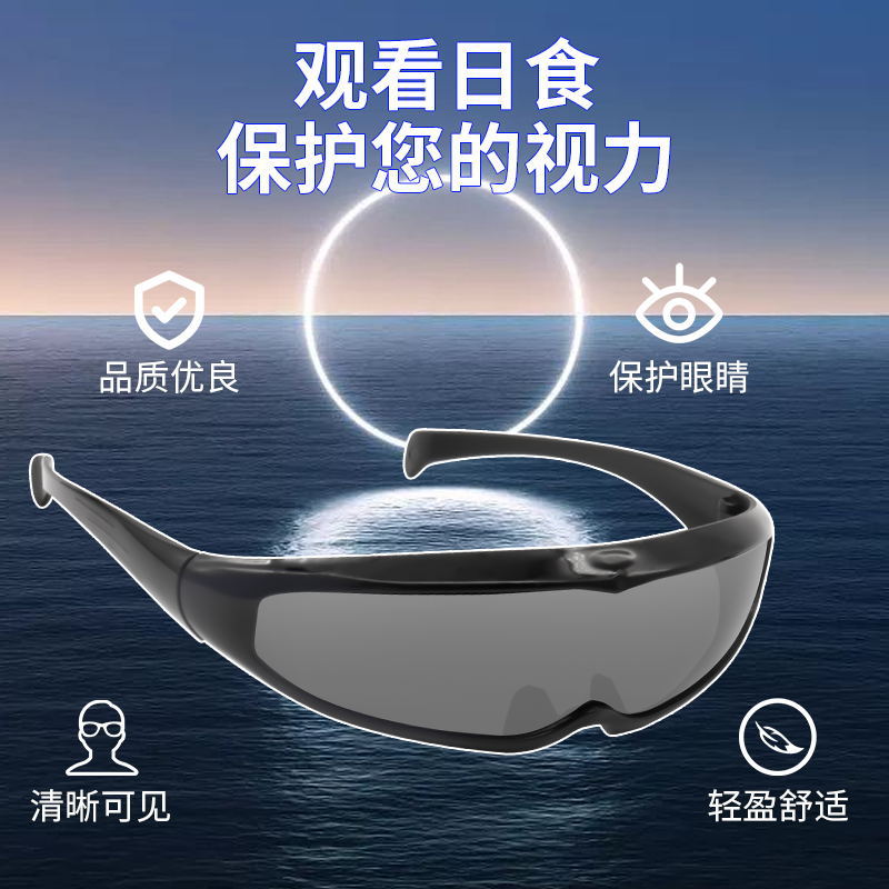 Cross-border direct sales solar eclipse glasses solar eclipse observation glasses iso12312PC lens solar eclipse goggles