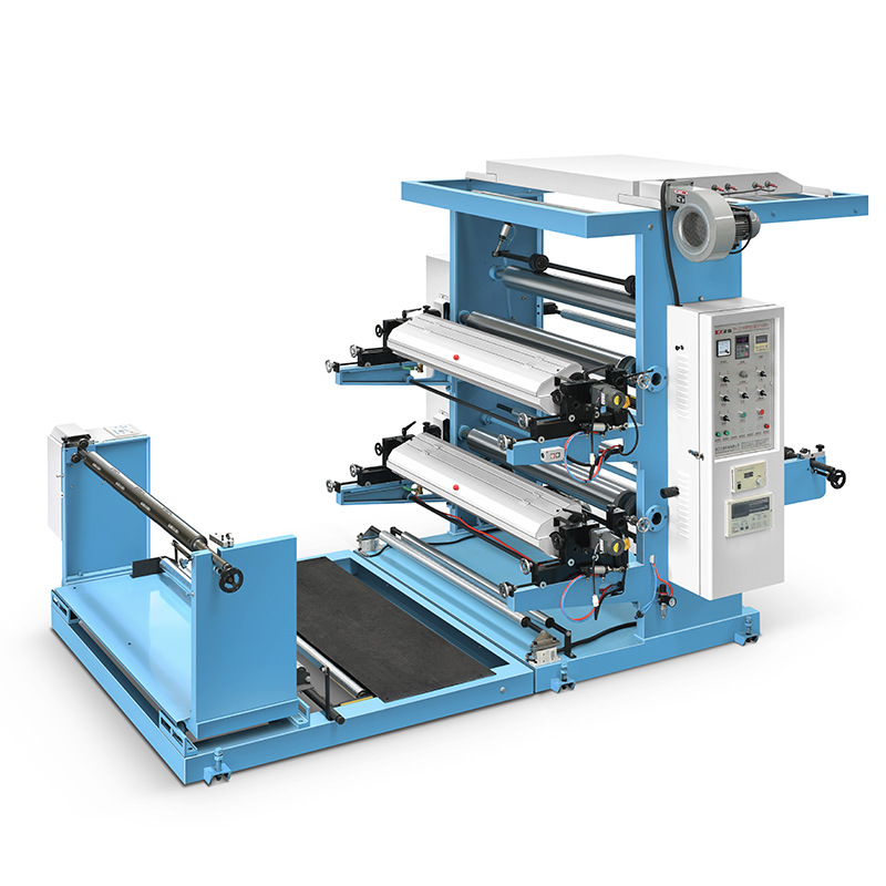 Кастомизированная двухцветная стековая машина для флексографической печати, полностью автоматическая флексографическая печать нетканой ткани