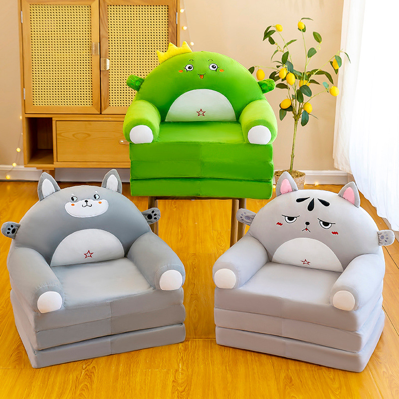 New folding children's small sofa cartoon multi-functional baby seat stool kindergarten sitting and lying stool spot generation