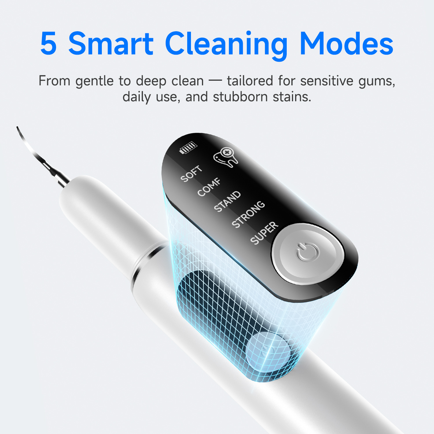 Cross-Border Best-Selling Yue'Erwanwan Ultrasonic Tooth Cleaner, Dental Rinser, Cleans and Removes Tartar and Dental Calculus, Tooth Cleaning Device