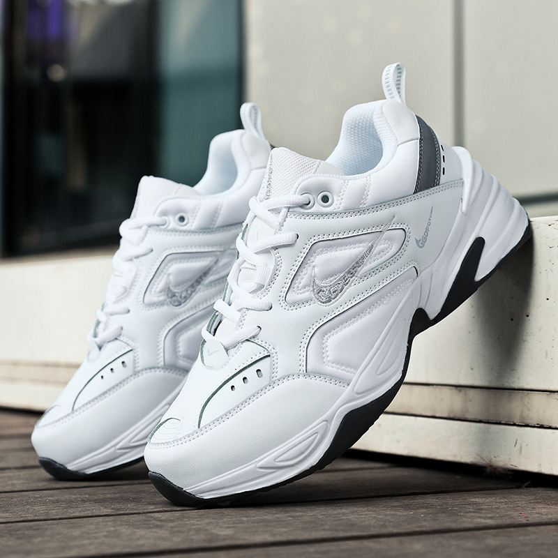 Putian M2K White and Black Retro Dad Shoes Men's Thick-Soled Height-Increasing White Shoes Women's Couple Breathable Casual Sports Shoes Women