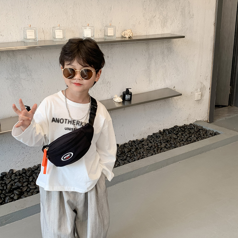 Summer New Children's Bag, Sports Style, Boy's Cross-Body Chest Bag, Casual and Trendy, Little Boy's Shoulder Crossbody Bag