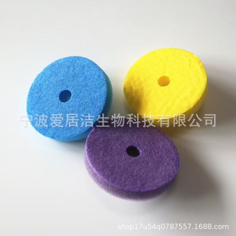 Household disposable toilet brush dissolving replacement head toilet cleaning brush toilet decontamination disposable sponge brush head