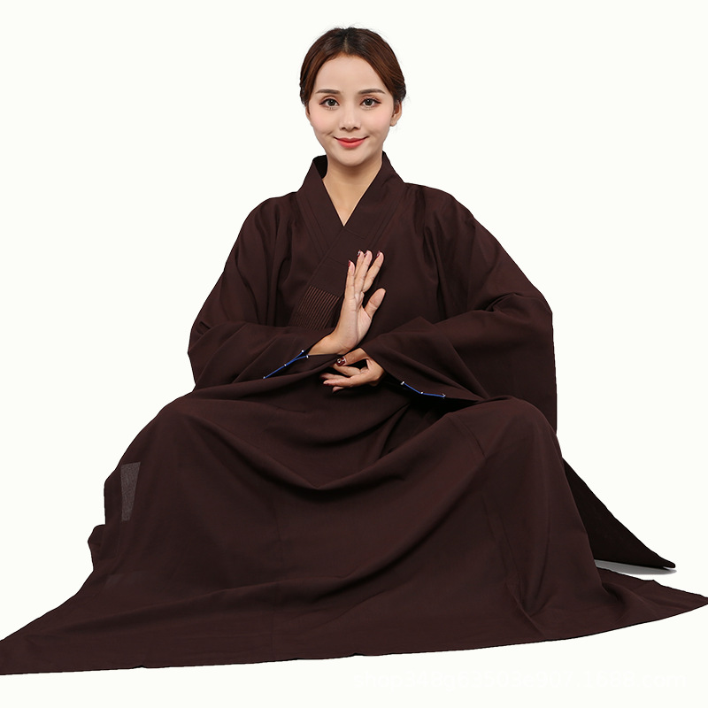 Huiwu Haiqing Layman's Clothing Manufacturer Taiwan Hemp Opaque Men's and Women's Monk's Clothing Spring, Summer, Autumn and Winter Meditation Haiqing