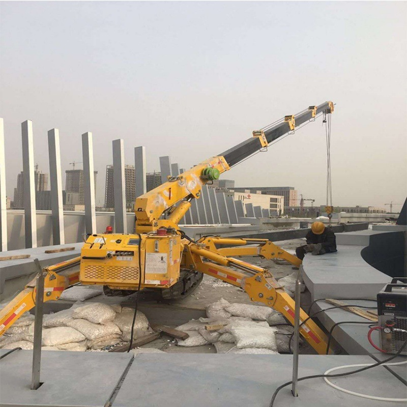 Remote Control Oil-Electric Dual-Purpose Crawler Spider Crane Self-Propelled Hydraulic Crane Telescopic Spider Crane